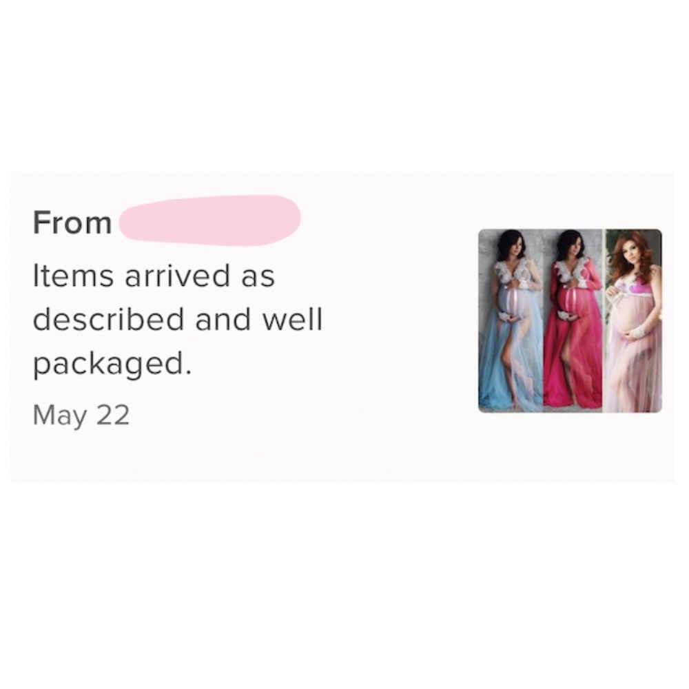 Maternity Photoshoot Lace on Mesh Gown Robe - Picture 10 of 10